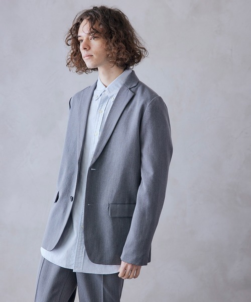 BARK MANHATTAN�i�o�[�N�}���n�b�^���j�́uT/R 2B TAILORED JACKET �X�g���b�` �e�[���[�h�W���P�b�g�i�e�[���[�h�W���P�b�g�j�v�b�`���R�[���O���[