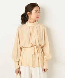 DouDou | ハイネックボリュームBL(シャツ/ブラウス)