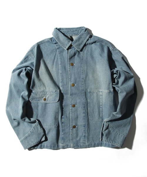 THISIS(ディスイズ)の「ビッグシルエット ブルゾン(ミリタリージャケット)」|ライトインディゴブルー