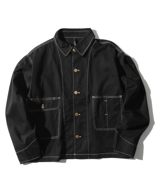 THISIS(ディスイズ)の「ビッグシルエット ブルゾン(ミリタリージャケット)」|ブラック