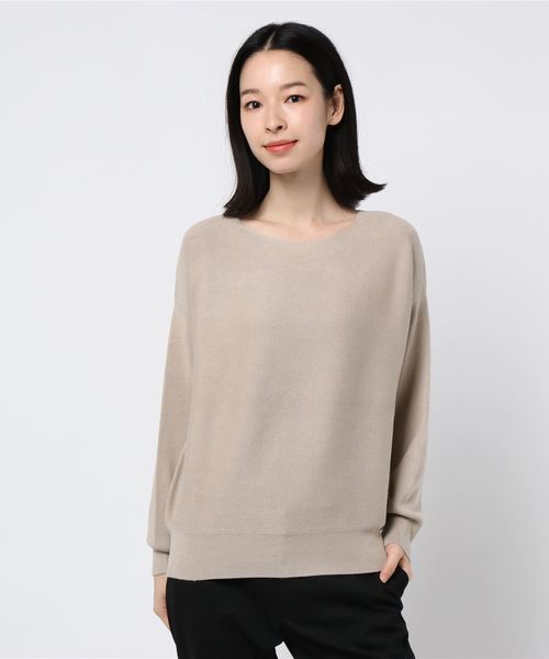 B.C STOCK（ベーセーストック）の「発熱モチモチプルオーバー◆（ニット/セーター・レディース・ホワイト/ブラック/レッド/イエロー/キャメル/ベージュ/グリーン・FREE）」の4枚目の写真