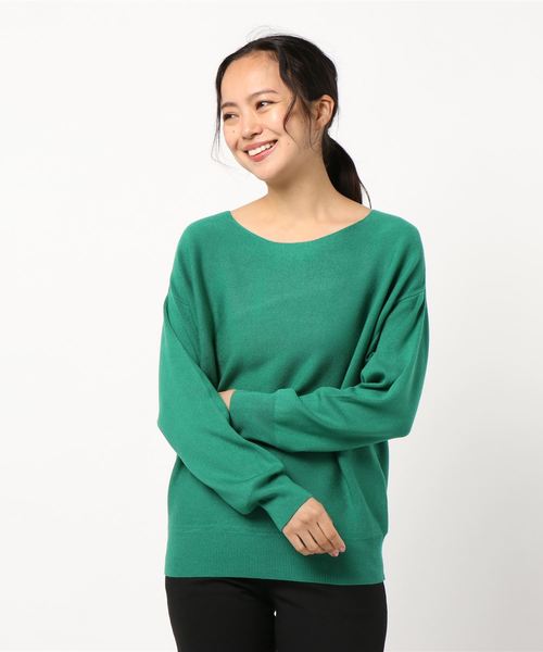 B.C STOCK（ベーセーストック）の「発熱モチモチプルオーバー◆（ニット/セーター・レディース・ホワイト/ブラック/レッド/イエロー/キャメル/ベージュ/グリーン・FREE）」の5枚目の写真