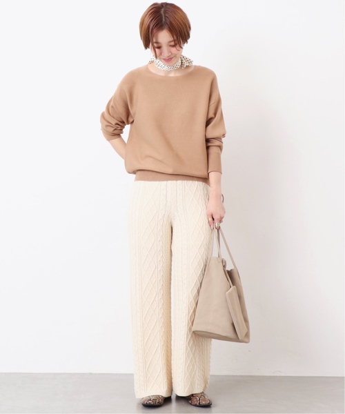 B.C STOCK（ベーセーストック）の「発熱モチモチプルオーバー◆（ニット/セーター・レディース・ホワイト/ブラック/レッド/イエロー/キャメル/ベージュ/グリーン・FREE）」の14枚目の写真