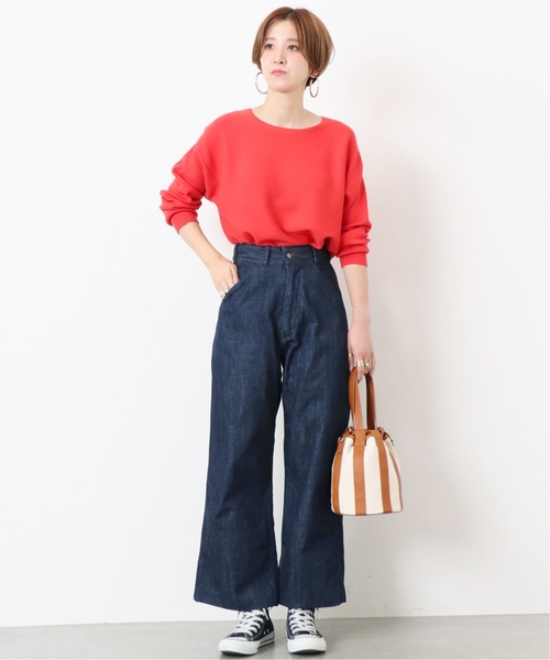 B.C STOCK（ベーセーストック）の「発熱モチモチプルオーバー◆（ニット/セーター・レディース・ホワイト/ブラック/レッド/イエロー/キャメル/ベージュ/グリーン・FREE）」の18枚目の写真