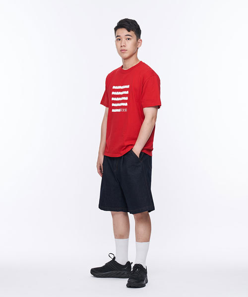 COP（シーオーピー）の「紀念品JNP(JNP by plain-me) ボーダー柄Tシャツ（Tシャツ/カットソー・メンズ・ホワイト/ブラック/レッド・MEDIUM/LARGE/X-LARGE）」の9枚目の写真