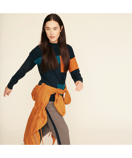 AIGLE（エーグル）の「ビストリカ ニット（ニット/セーター・レディース・ダークネイビー・SMALL/MEDIUM）」の2枚目の写真