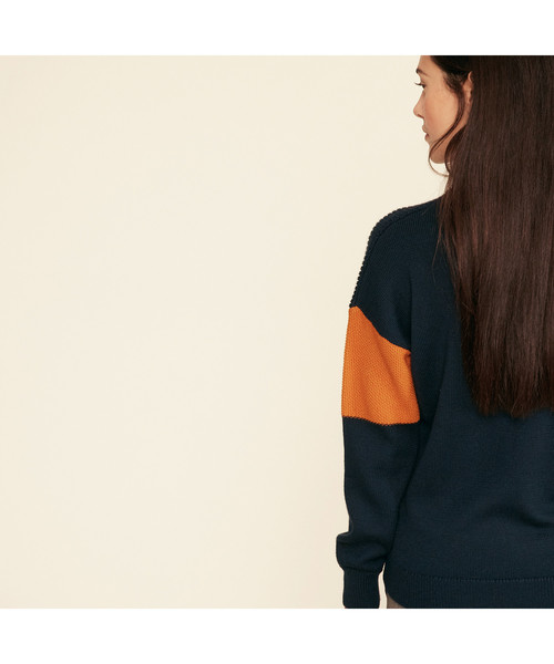AIGLE（エーグル）の「ビストリカ ニット（ニット/セーター・レディース・ダークネイビー・SMALL/MEDIUM）」の3枚目の写真