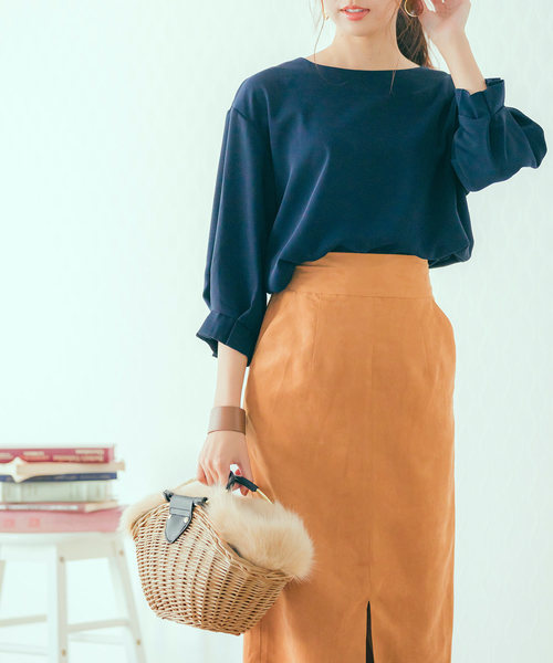 FEERICHELU（フェリーシェル）の「ファー付き 2way カゴバック FEERICHELU（かごバッグ・レディース・ベージュ/ブラウン/グレー・F）」の7枚目の写真