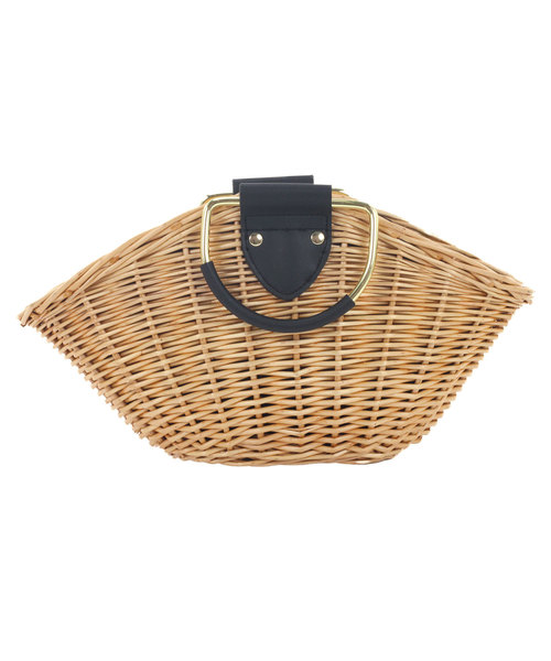 FEERICHELU（フェリーシェル）の「ファー付き 2way カゴバック FEERICHELU（かごバッグ・レディース・ベージュ/ブラウン/グレー・F）」の13枚目の写真