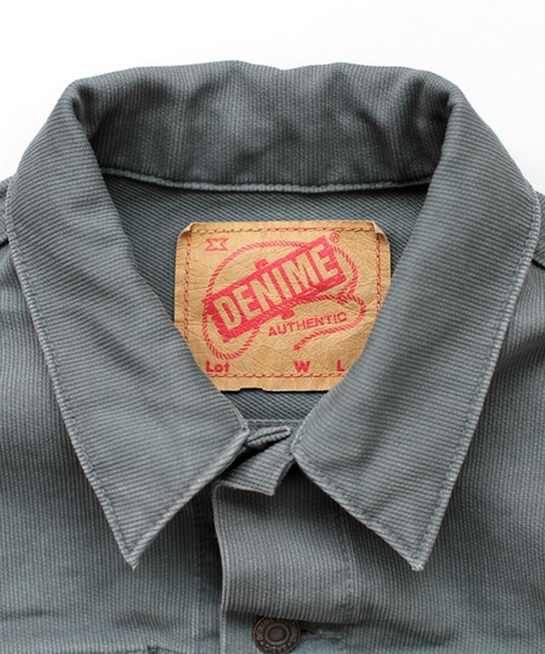 Denime(ドゥニーム)の「PIQUE 3RD TYPE(ブルゾン・メンズ・オフホワイト/ダークグレー・SMALL/MEDIUM/LARGE/X-LARGE)」の6枚目の写真