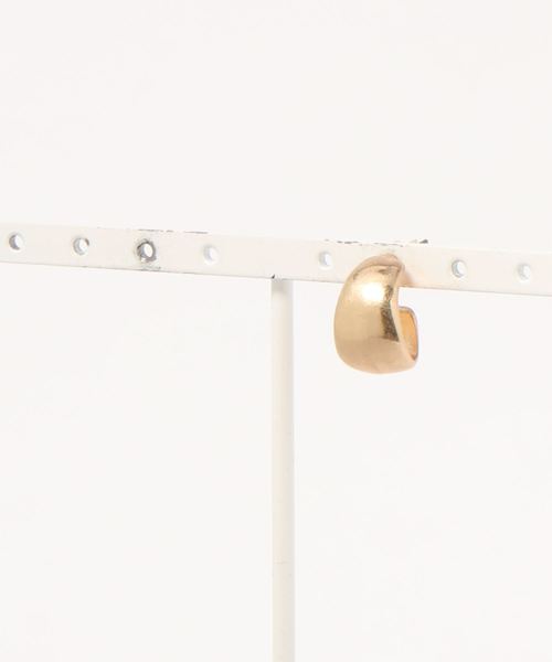 flower（フラワー）の「カービーフープピアス（ピアス（片耳用）・レディース・シルバー/ゴールド・FREE）」の4枚目の写真