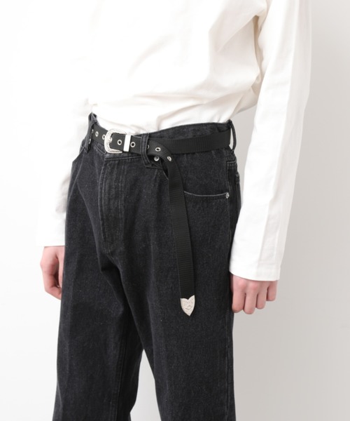 JUNRED（ジュンレッド）の「【WEB別注アイテム】デニムフレアパンツ（デニムパンツ・メンズ・ブラック/ネイビー・S/M/L）」の10枚目の写真