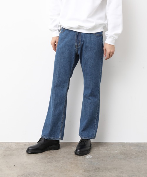 JUNRED（ジュンレッド）の「【WEB別注アイテム】デニムフレアパンツ（デニムパンツ・メンズ・ブラック/ネイビー・S/M/L）」の11枚目の写真