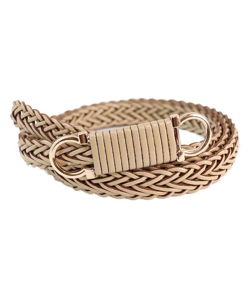 Monocoro toppi(モノコロトッピ)の「バックルベルト(ベルト・レディース・ブラック/ベージュ/ブラウン/レッド/キャメル・フリー)」の4枚目の写真