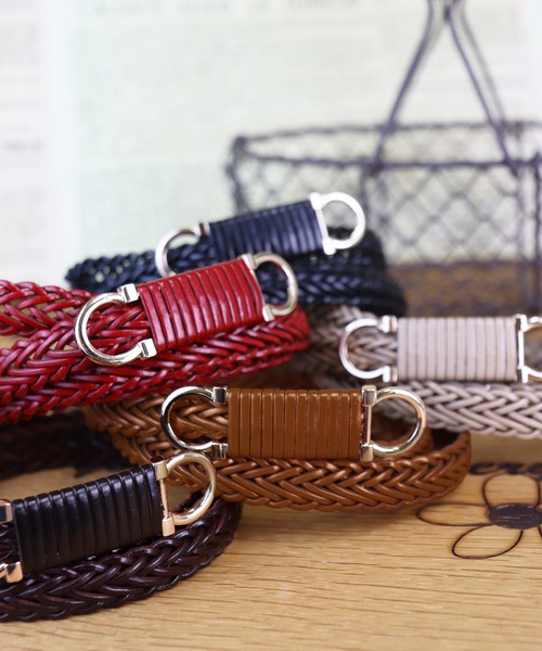 Monocoro toppi(モノコロトッピ)の「バックルベルト(ベルト・レディース・ブラック/ベージュ/ブラウン/レッド/キャメル・フリー)」の19枚目の写真