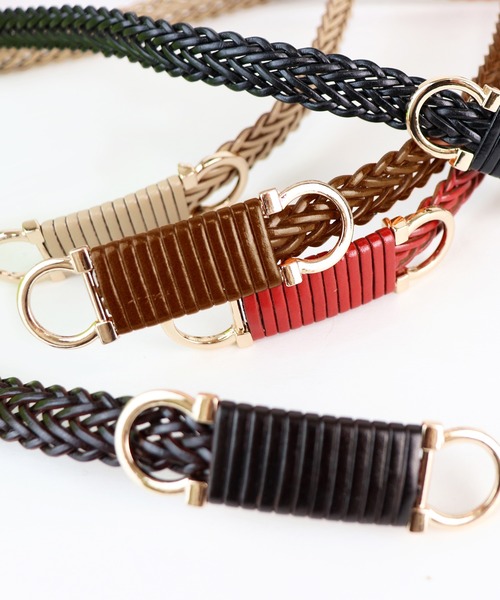 Monocoro toppi(モノコロトッピ)の「バックルベルト(ベルト・レディース・ブラック/ベージュ/ブラウン/レッド/キャメル・フリー)」の20枚目の写真