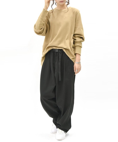 and it_（アンドイット）の「ワンタッチベルトイージーバルーンパンツ（その他パンツ・レディース・ブラック/ベージュ/カーキ・L/LL/3L/4L/M）」の22枚目の写真