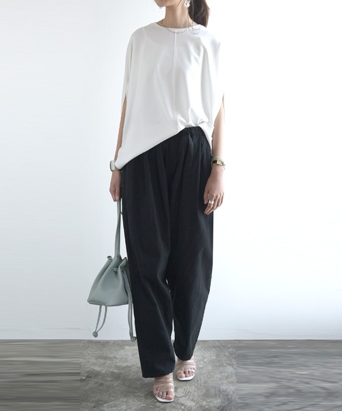 and it_（アンドイット）の「ワンタッチベルトイージーバルーンパンツ（その他パンツ・レディース・ブラック/ベージュ/カーキ・L/LL/3L/4L/M）」の18枚目の写真