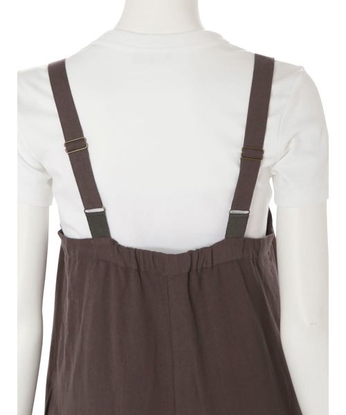 Ungrid（アングリッド）の「ルーズサロペット（サロペット/オーバーオール・レディース・チャコールグレー/アイボリー・FREE）」の10枚目の写真