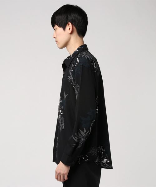 WEGO（ウィゴー）の「WEGO/ダークフラワーポプリンシャツ（シャツ/ブラウス・メンズ・その他1/その他2・MEDIUM/LARGE）」の5枚目の写真