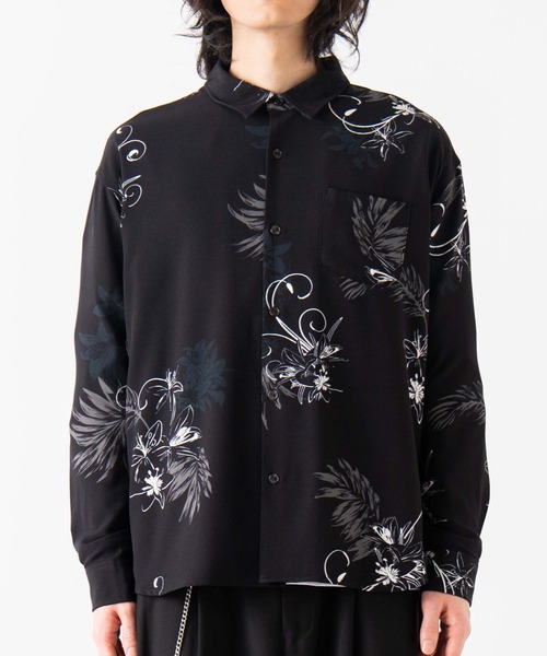 WEGO（ウィゴー）の「WEGO/ダークフラワーポプリンシャツ（シャツ/ブラウス・メンズ・その他1/その他2・MEDIUM/LARGE）」の15枚目の写真
