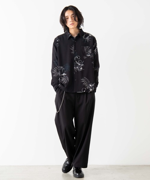 WEGO（ウィゴー）の「WEGO/ダークフラワーポプリンシャツ（シャツ/ブラウス・メンズ・その他1/その他2・MEDIUM/LARGE）」の11枚目の写真