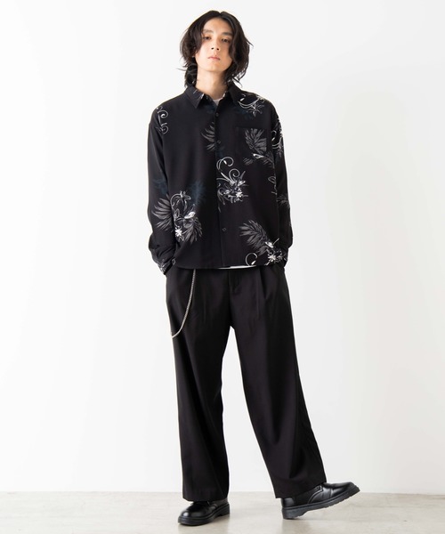 WEGO（ウィゴー）の「WEGO/ダークフラワーポプリンシャツ（シャツ/ブラウス・メンズ・その他1/その他2・MEDIUM/LARGE）」の14枚目の写真