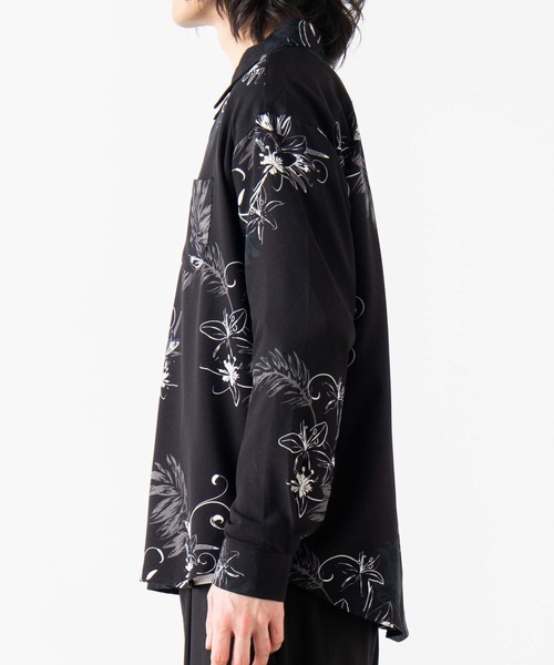 WEGO（ウィゴー）の「WEGO/ダークフラワーポプリンシャツ（シャツ/ブラウス・メンズ・その他1/その他2・MEDIUM/LARGE）」の10枚目の写真