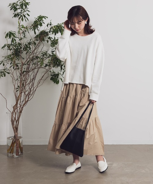 Aunt Marie's（アントマリーズ）の「AUNT MARIE’S　ティアードロングスカート（スカート・レディース・ブラック/ベージュ/グリーン・FREE）」の13枚目の写真