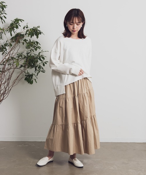 Aunt Marie's（アントマリーズ）の「AUNT MARIE’S　ティアードロングスカート（スカート・レディース・ブラック/ベージュ/グリーン・FREE）」の16枚目の写真