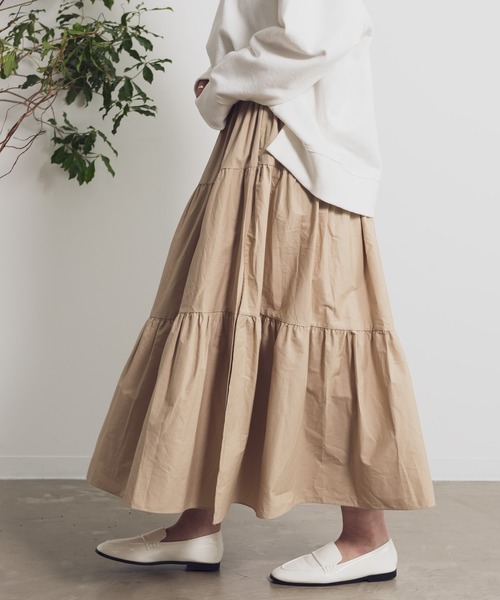 Aunt Marie's（アントマリーズ）の「AUNT MARIE’S　ティアードロングスカート（スカート・レディース・ブラック/ベージュ/グリーン・FREE）」の19枚目の写真