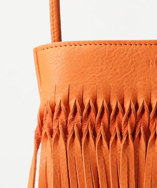 NOMADIS（ノマディス）の「＜NOMADIS＞レザーフリンジショルダーバッグ ο（ショルダーバッグ・レディース・オレンジ/ブラック/ホワイト・FREE）」の8枚目の写真