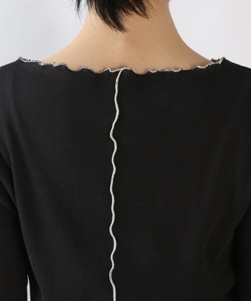 LOWRYS FARM（ローリーズファーム）の「メロータイト５Ｓ　881222（Tシャツ/カットソー・レディース・グリーン/アイボリー/ブラック/イエロー・FREE）」の11枚目の写真