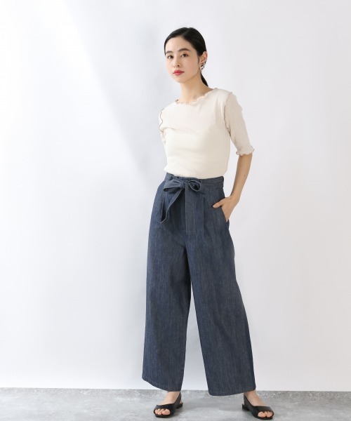 LOWRYS FARM（ローリーズファーム）の「メロータイト５Ｓ　881222（Tシャツ/カットソー・レディース・グリーン/アイボリー/ブラック/イエロー・FREE）」の15枚目の写真