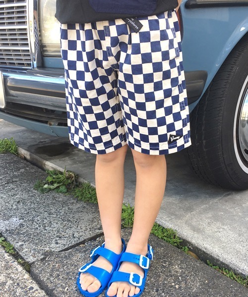 GROOVY COLORS（グルービーカラーズ）の「GROOVY COLORS/グルービーカラーズ カラーツイル ソウガラ クライミング SPN　ショートパンツ（その他パンツ・キッズ・ブラック/グレー/ブラウン系カモフラージュ/ネイビー×ホワイト・140/130）」の11枚目の写真