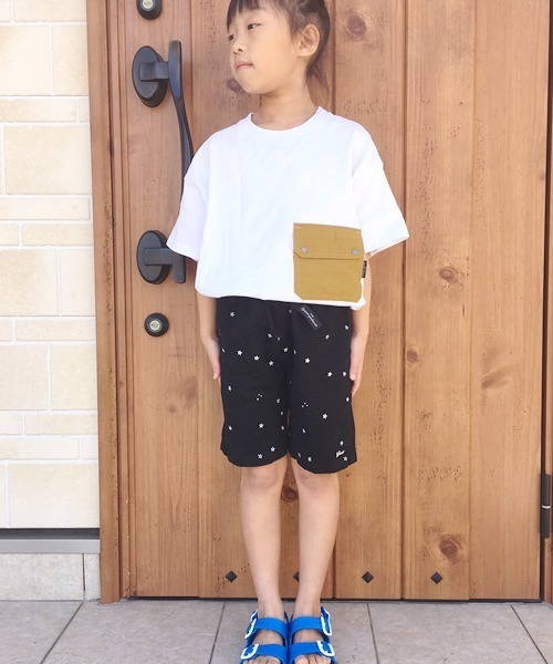 GROOVY COLORS（グルービーカラーズ）の「GROOVY COLORS/グルービーカラーズ カラーツイル ソウガラ クライミング SPN　ショートパンツ（その他パンツ・キッズ・ブラック/グレー/ブラウン系カモフラージュ/ネイビー×ホワイト・140/130）」の12枚目の写真