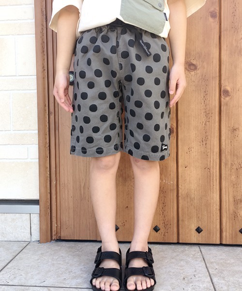 GROOVY COLORS（グルービーカラーズ）の「GROOVY COLORS/グルービーカラーズ カラーツイル ソウガラ クライミング SPN　ショートパンツ（その他パンツ・キッズ・ブラック/グレー/ブラウン系カモフラージュ/ネイビー×ホワイト・140/130）」の15枚目の写真