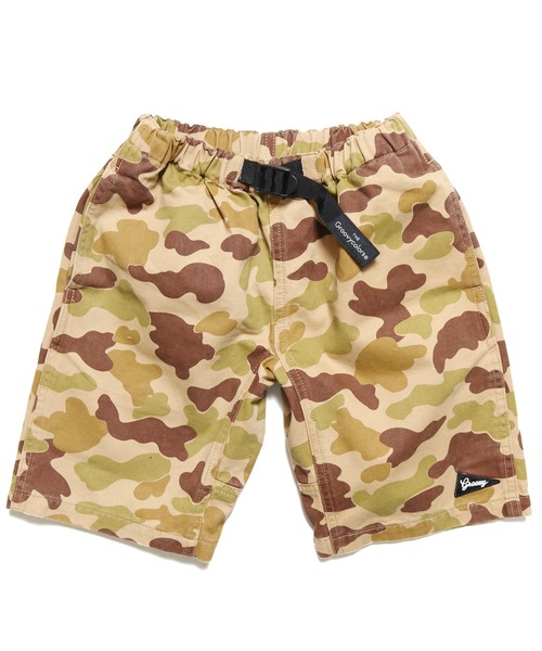 GROOVY COLORS（グルービーカラーズ）の「GROOVY COLORS/グルービーカラーズ カラーツイル ソウガラ クライミング SPN　ショートパンツ（その他パンツ・キッズ・ブラック/グレー/ブラウン系カモフラージュ/ネイビー×ホワイト・140/130）」の9枚目の写真