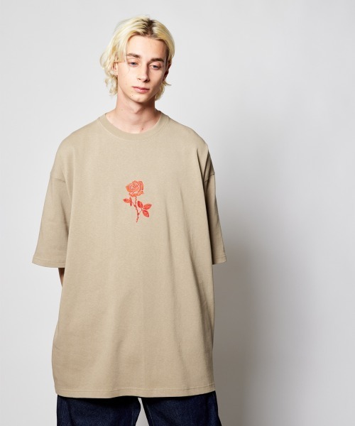 rehacer(レアセル)の「rehacer : One Rose Wide S/S / ワンローズ ワイドカットソー(Tシャツ/カットソー・メンズ・ホワイト/ブラック/ベージュ・SMALL/MEDIUM/LARGE/X-LARGE)」の15枚目の写真