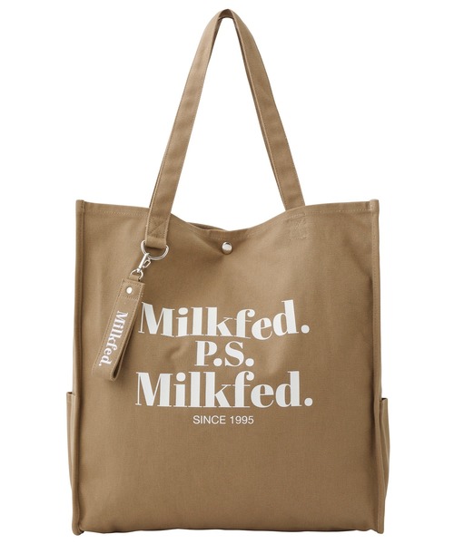 MILKFED.(ミルクフェド)の「DIDONE LOGO BIG TOTE/大容量 A4サイズ対応 キャンバストートバッグ(トートバッグ・レディース・ホワイト/ブラック/ベージュ/レッド/ピンク・ONE SIZE)」の6枚目の写真