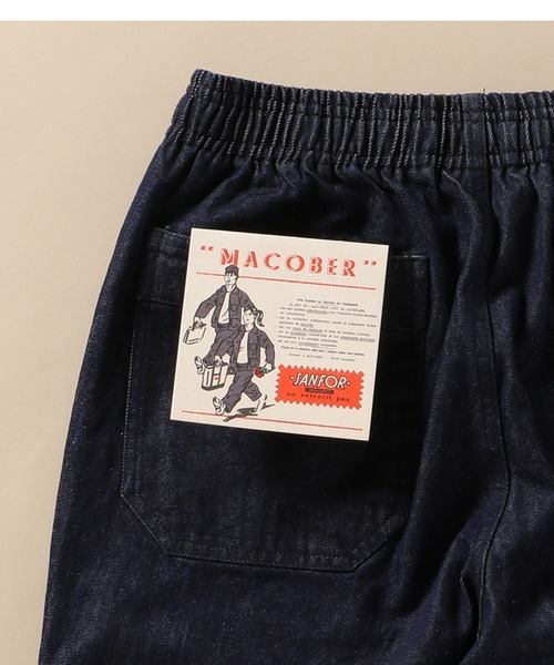 MACOBER(マコバ)の「【SHIPS別注】MACOBER: デニム シェフ パンツ 20FW(デニムパンツ・メンズ・ネイビー/ライトブルー・SMALL/MEDIUM/LARGE)」の1枚目の写真