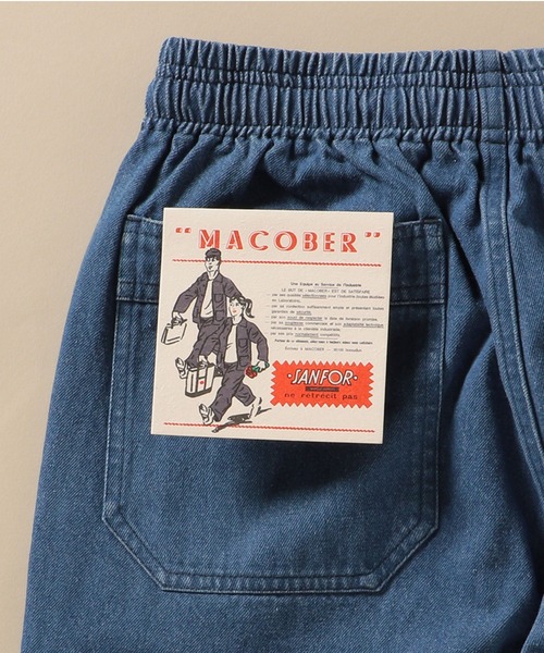 MACOBER(マコバ)の「【SHIPS別注】MACOBER: デニム シェフ パンツ 20FW(デニムパンツ・メンズ・ネイビー/ライトブルー・SMALL/MEDIUM/LARGE)」の2枚目の写真