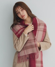 macocca（マコッカ）の「内モンゴル産 カシミヤ100％ チェック リバーシブル マフラー（マフラー）」