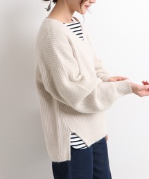 SLOBE IENA | ラクーン混Vネックプルオーバー◆(ニット/セーター)