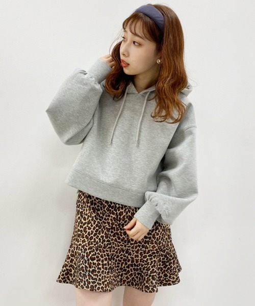 one after another NICE CLAUP(ワンアフターアナザーナイスクラップ)の「ショートパーカー(パーカー・レディース・ブラック/グレー/ピンク/アイボリー/ピンクベージュ・FREE)」の20枚目の写真