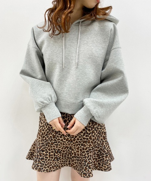 one after another NICE CLAUP(ワンアフターアナザーナイスクラップ)の「ショートパーカー(パーカー・レディース・ブラック/グレー/ピンク/アイボリー/ピンクベージュ・FREE)」の19枚目の写真