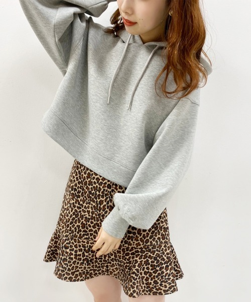 one after another NICE CLAUP(ワンアフターアナザーナイスクラップ)の「ショートパーカー(パーカー・レディース・ブラック/グレー/ピンク/アイボリー/ピンクベージュ・FREE)」の18枚目の写真