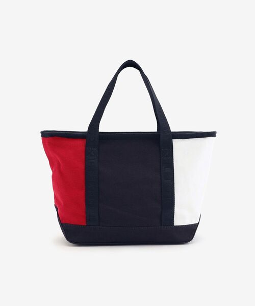 TOMMY HILFIGER(トミーヒルフィガー)の「【オンライン限定】スモールキャンバストートバッグ(トートバッグ・レディース・ネイビー・FREE)」の4枚目の写真