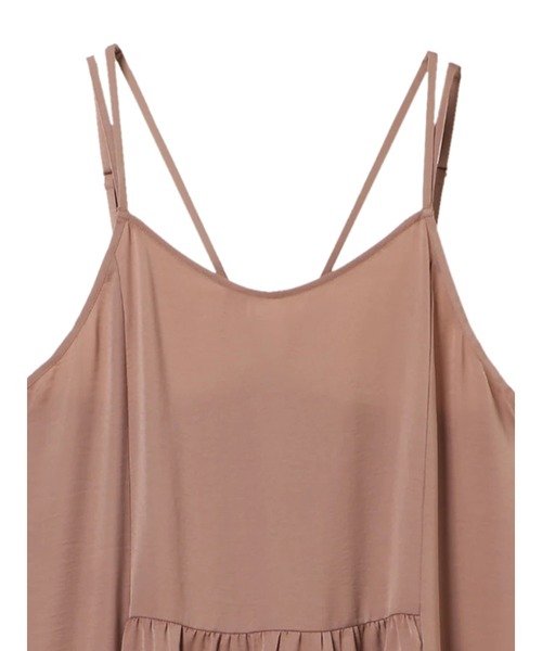 earth music&ecology（アースミュージックアンドエコロジー）の「サテンティアードワンピース ＊（ワンピース・レディース・ブラック/テラコッタ/グレイッシュベージュ・FREE）」の14枚目の写真