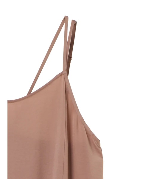 earth music&ecology（アースミュージックアンドエコロジー）の「サテンティアードワンピース ＊（ワンピース・レディース・ブラック/テラコッタ/グレイッシュベージュ・FREE）」の15枚目の写真